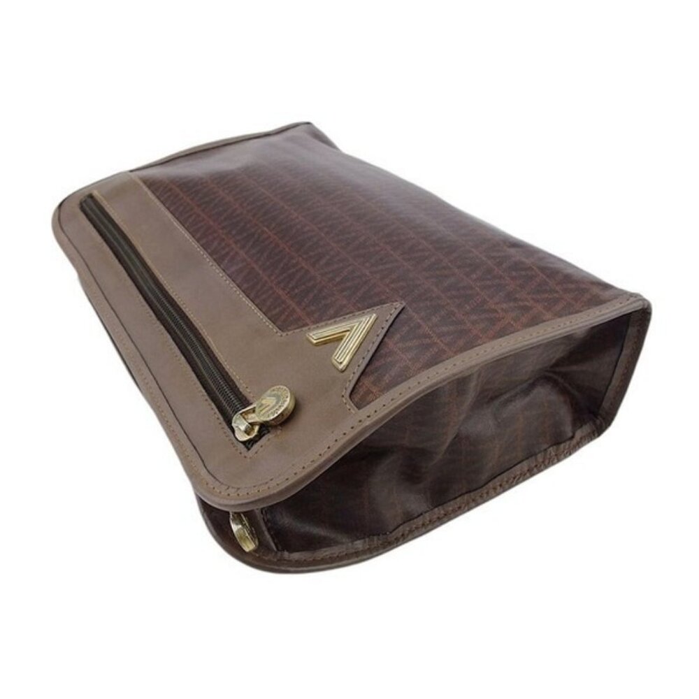 MARIO VALENTINO Clutch bag Brown gold Women Authentic secondhand